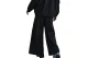 Nike Sportswear Wide-Leg Woven Γυναικείο Παντελόνι Φόρμας Μαύρο, Μπλε