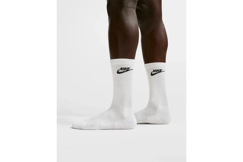 Nike Everyday Elevated Κάλτσες μέχρι τη Γάμπα Λευκές 3 Ζευγάρια