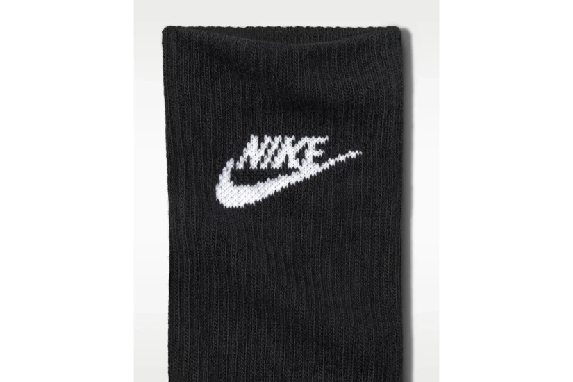 Nike Everyday Elevated Κάλτσες μέχρι τη Γάμπα Μαύρες 3 Ζευγάρια