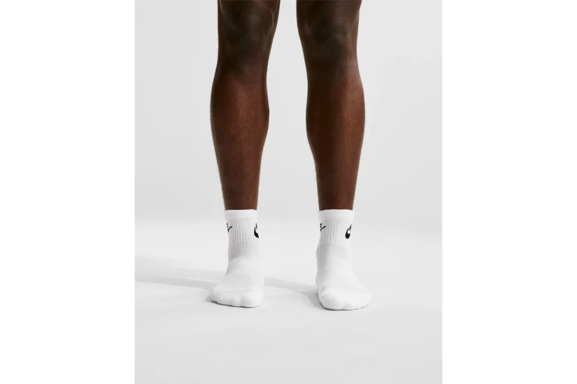 Nike Everyday Elevated Unisex Κοντές Κάλτσες Λευκές 3 Ζευγάρια