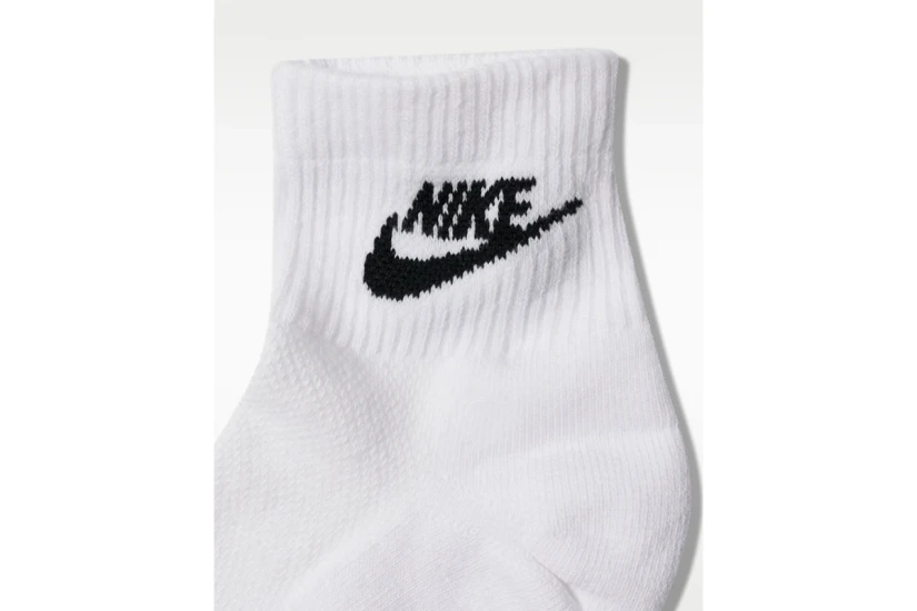 Nike Everyday Elevated Unisex Κοντές Κάλτσες Λευκές 3 Ζευγάρια