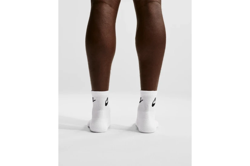 Nike Everyday Elevated Unisex Κοντές Κάλτσες Λευκές 3 Ζευγάρια