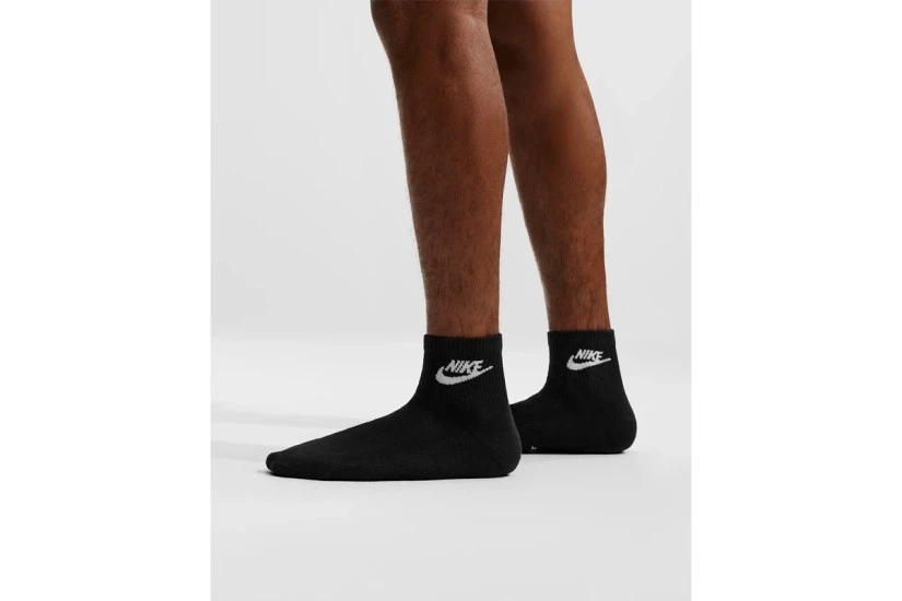Nike Everyday Elevated Unisex Κοντές Κάλτσες Μαύρες 3 Ζευγάρια