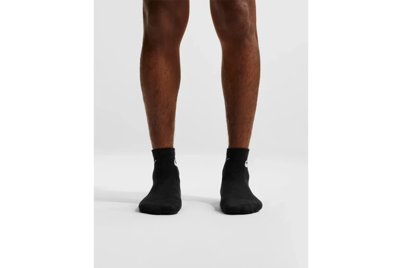 Nike Everyday Elevated Unisex Κοντές Κάλτσες Μαύρες 3 Ζευγάρια