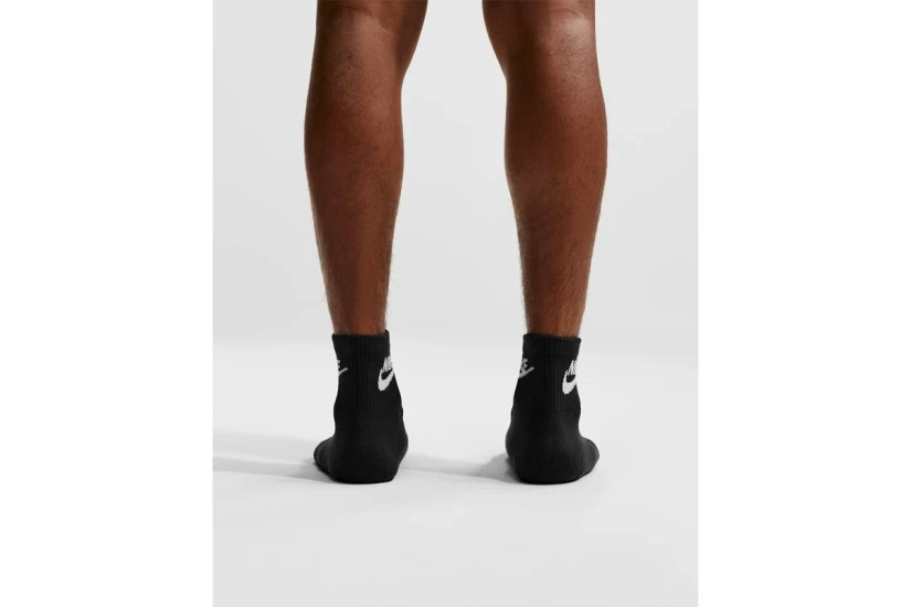 Nike Everyday Elevated Unisex Κοντές Κάλτσες Μαύρες 3 Ζευγάρια