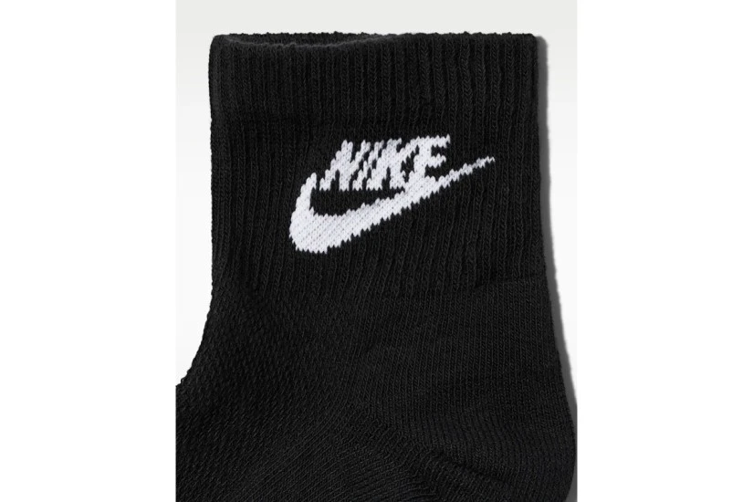 Nike Everyday Elevated Unisex Κοντές Κάλτσες Μαύρες 3 Ζευγάρια