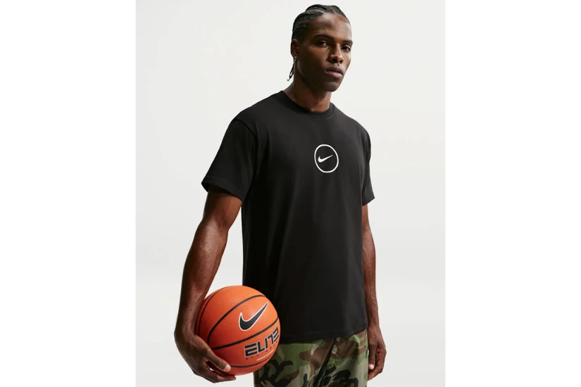 Nike Basketball Ανδρικό Κοντομάνικο T-Shirt Μαύρο, Λευκό