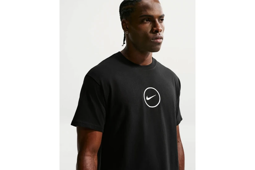 Nike Basketball Ανδρικό Κοντομάνικο T-Shirt Μαύρο, Λευκό