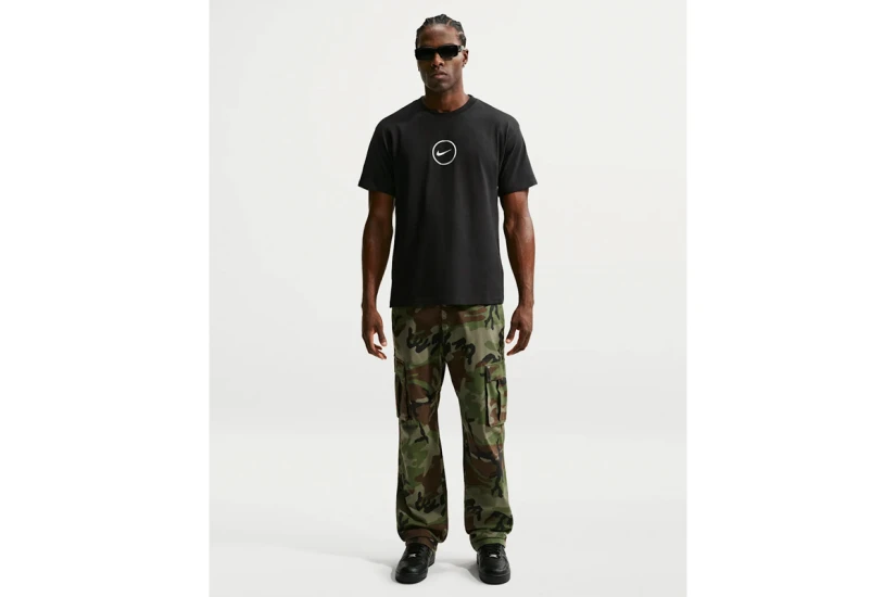 Nike Basketball Ανδρικό Κοντομάνικο T-Shirt Μαύρο, Λευκό