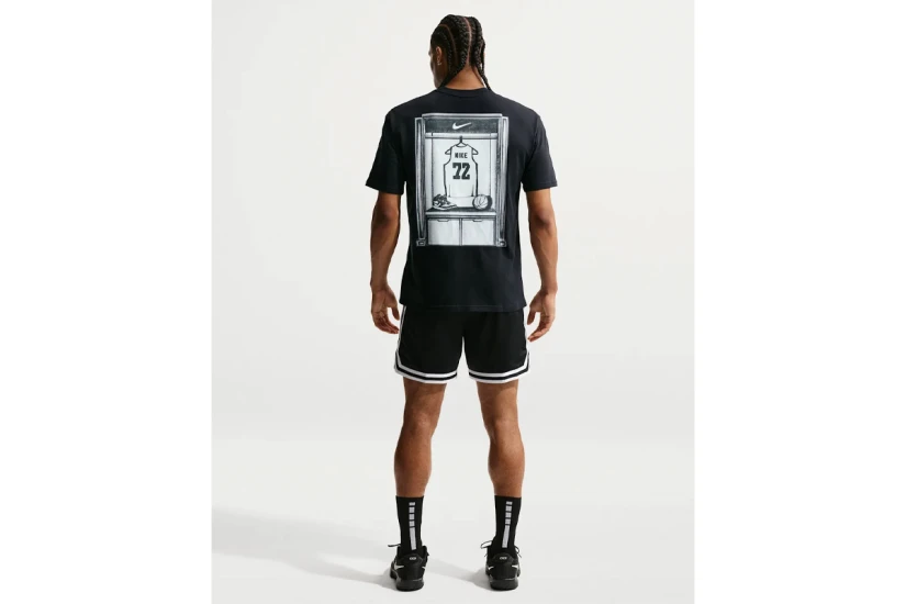 Nike Basketball Ανδρικό Κοντομάνικο T-Shirt Μαύρο, Λευκό, Γκρι