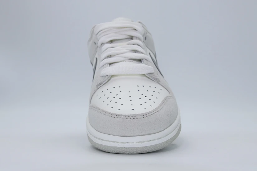 Nike Dunk Low Sneakers Εκρού, Γκρι Ανοιχτό, Ασημί
