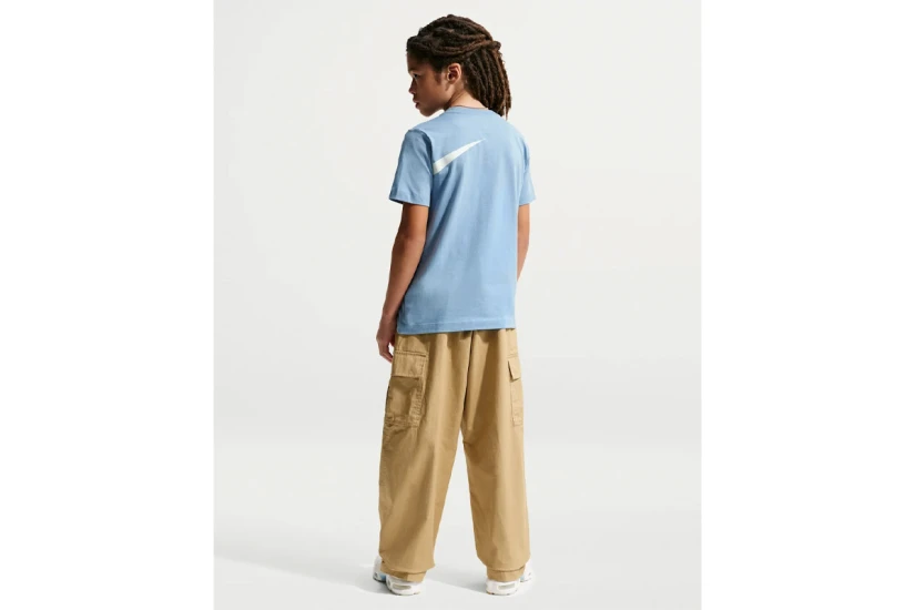 Nike Sportswear Club Παιδικό Κοντομάνικο T-Shirt Σιέλ, Λευκό