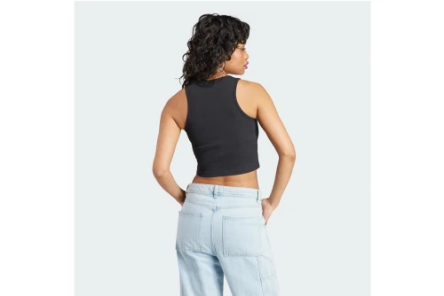 Adidas Originals Rib Tank Crop Top Αμάνικο Γυναικείο (IJ8251)