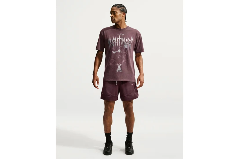 Nike Ja Basketball Ανδρικό Κοντομάνικο T-Shirt Μπορντό, Γκρι, Μπλε
