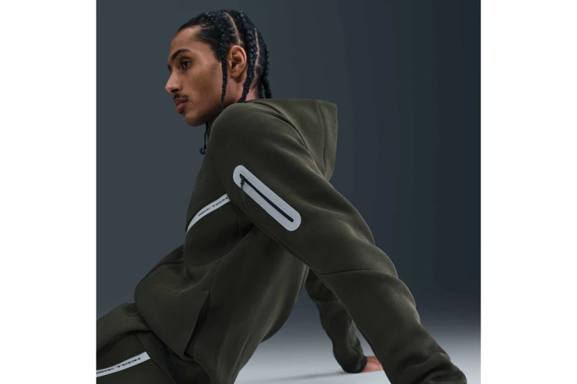 Nike Tech Fleece Windrunner Ανδρική Βαμβακερή Ζακέτα με Κουκούλα