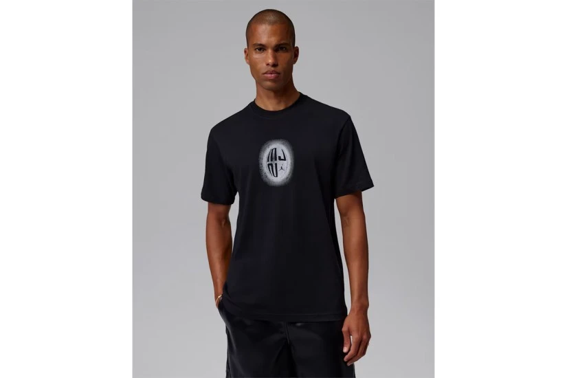 Jordan Sport Dri-FIT Graphic Ανδρικό Κοντομάνικο T-Shirt Μαύρο, Λευκό
