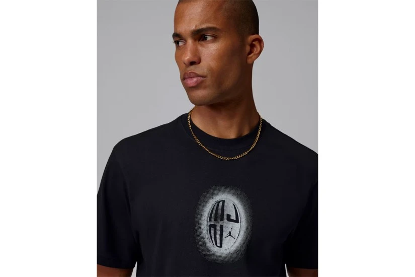 Jordan Sport Dri-FIT Graphic Ανδρικό Κοντομάνικο T-Shirt Μαύρο, Λευκό