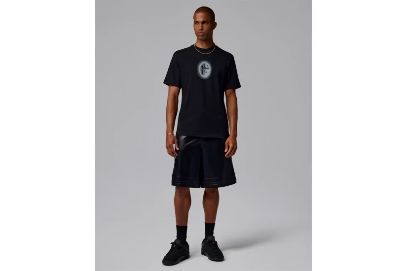 Jordan Sport Dri-FIT Graphic Ανδρικό Κοντομάνικο T-Shirt Μαύρο, Λευκό