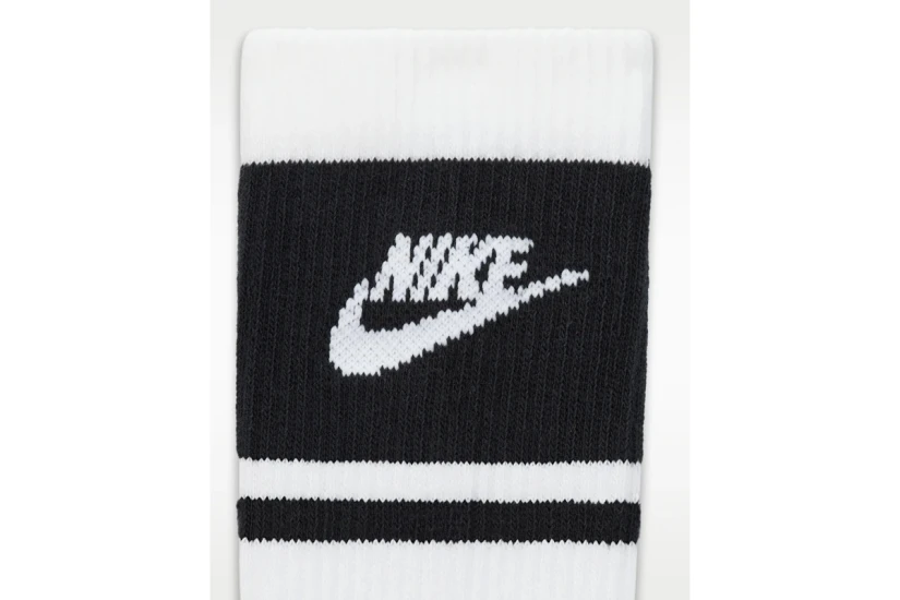 Nike Everyday Elevated Κάλτσες μέχρι τη Γάμπα Λευκές 3 Ζευγάρια