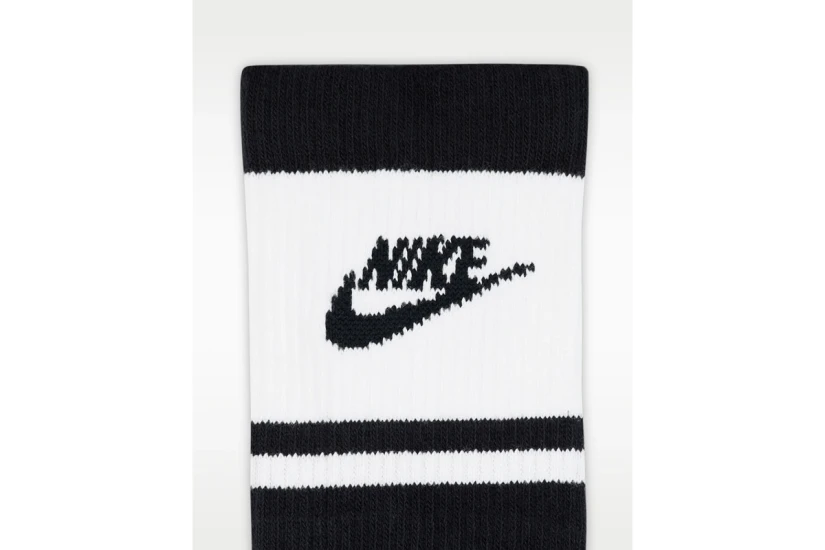 Nike Everyday Elevated Κάλτσες μέχρι τη Γάμπα Μαύρες 3 Ζευγάρια