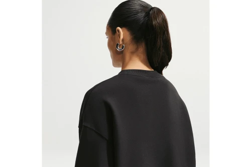 Nike Studio Fleece Oversized Μπλούζα Με Λαιμόκοψη Γυναικεία (IM8082 001)