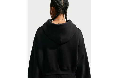 Nike Studio Fleece Oversized Cropped Ζακέτα Βαμβακερή Γυναικεία (IM8499 001)