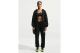 Nike Studio Fleece Oversized Cropped Γυναικεία Βαμβακερή Ζακέτα με Κουκούλα Μαύρη