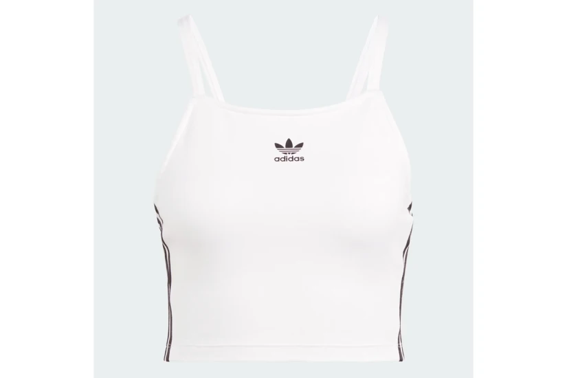 Adidas Originals Adicolor 3-Stripes Αμάνικη Crop Top Μπλούζα