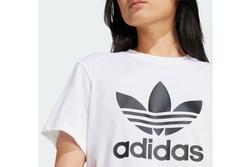 Adidas Originals Adicolor Trefoil Boxy Κοντομάνικο T-Shirt Λευκό