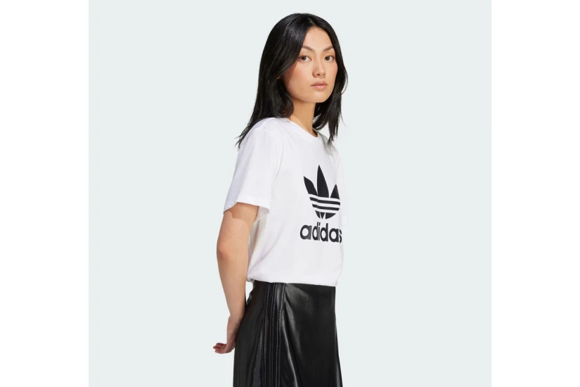 Adidas Originals Adicolor Trefoil Boxy Κοντομάνικο T-Shirt Λευκό