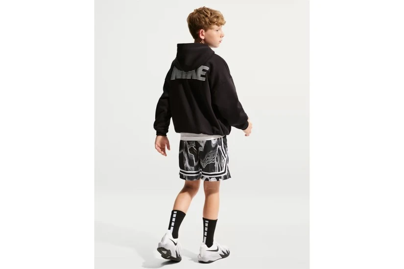Nike Crossover Dri-FIT Παιδική Μπασκετική Βερμούδα Μαύρη, Λευκή
