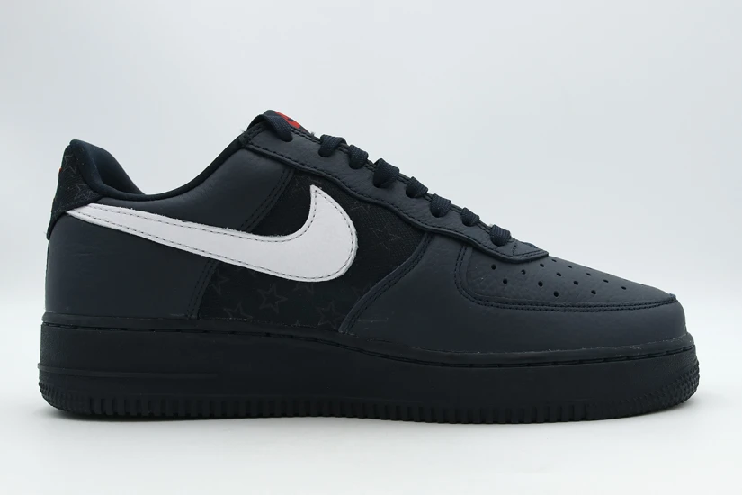 Nike Air Force 1 Low Retro Ανδρικά Sneakers Μπλε Σκούρο, Γκρι Ανοιχτό