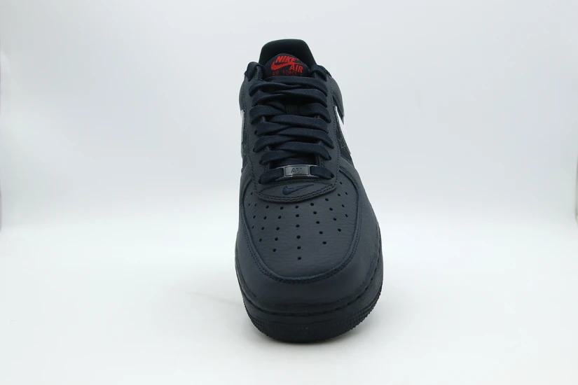 Nike Air Force 1 Low Retro Ανδρικά Sneakers Μπλε Σκούρο, Γκρι Ανοιχτό