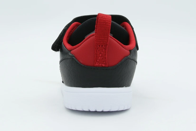 Jordan Court Connect Low Βρεφικά Sneakers Μαύρα, Κόκκινα, Λευκά
