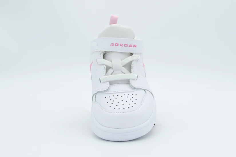 Jordan Court Connect Low Βρεφικά Sneakers Λευκά, Ροζ