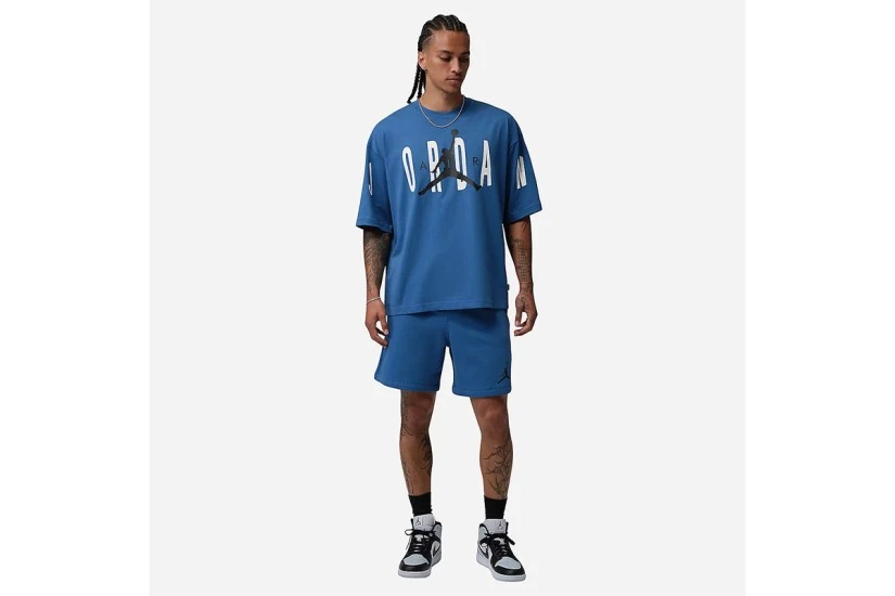 Jordan Jumpman Fleece Ανδρική Αθλητική Βερμούδα Μπλε
