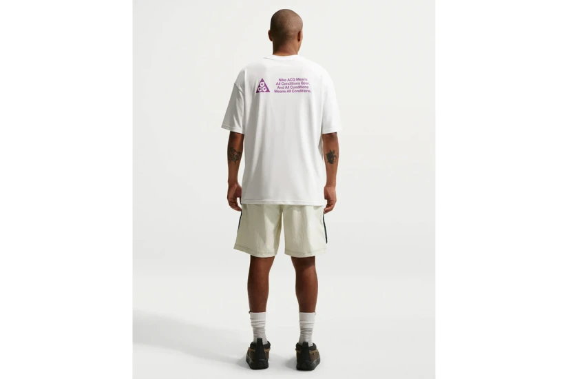 Nike ACG Dri-FIT Ανδρικό Κοντομάνικο T-Shirt Λευκό, Βιολετί