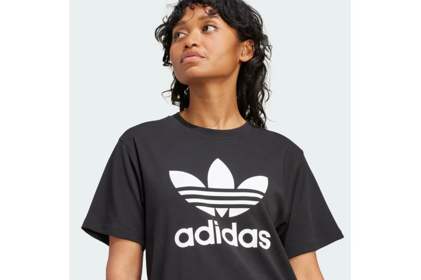 Adidas Originals Trefoil Γυναικείο Κοντομάνικο T-Shirt Μαύρο