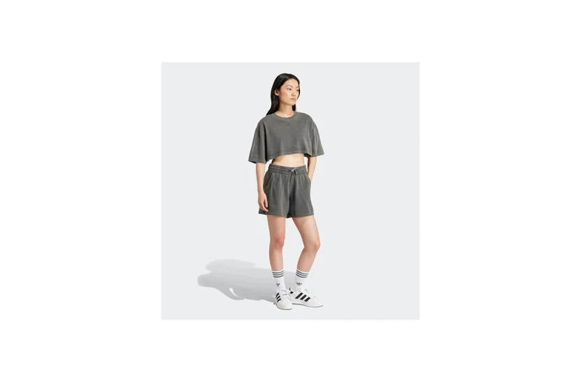 Adidas Originals Essentials Plus Γυναικείο Αθλητικό Σορτς Γκρι