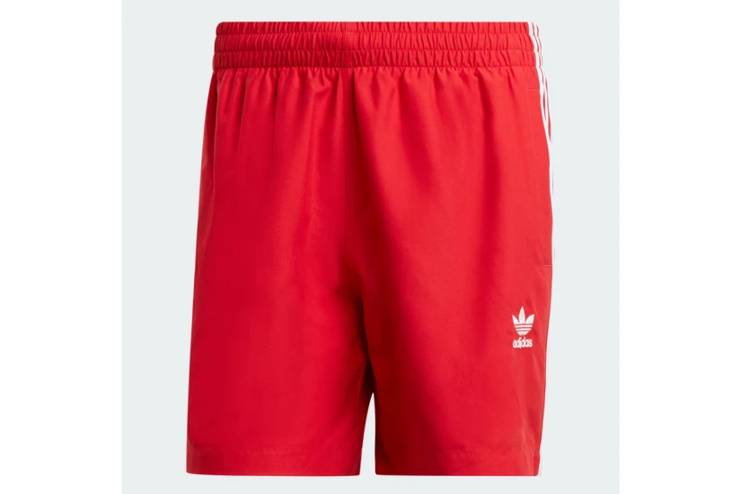 Adidas Originals Adicolor 3-Stripes Ανδρικό Μαγιό Σορτς Κόκκινο