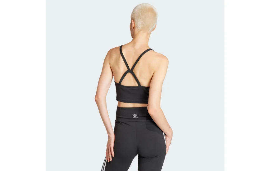 Adidas Originals Adicolor 3-Stripes Γυναικεία Crop Top Μπλούζα