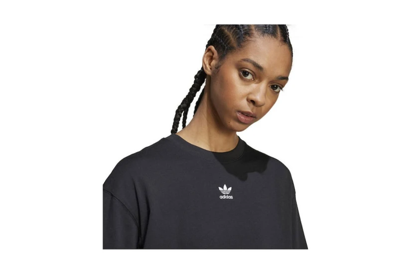 Adidas Originals Essentials Boyfriend Γυναικείο Κοντομάνικο T-Shirt Μαύρο