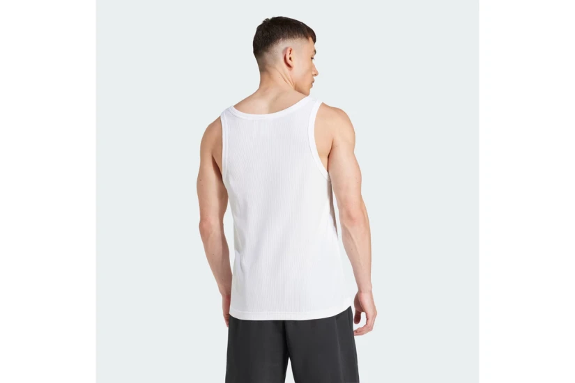 Adidas Originals Trefoil Essentials Ανδρική Αμάνικη Μπλούζα Λευκή