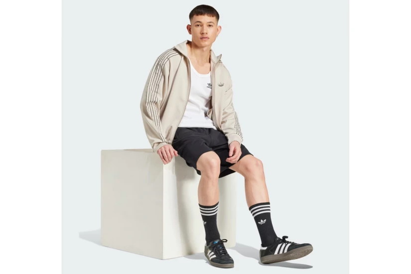 Adidas Originals Essentials Trefoil Ανδρική Αθλητική Βερμούδα Μαύρη