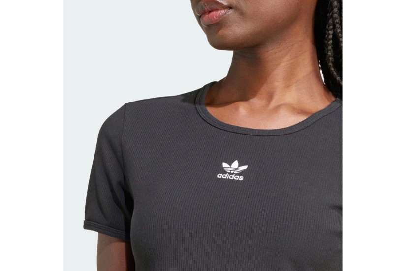 Adidas Originals Essentials Ribbed Tee Κοντομάνικο Crop Top T-Shirt