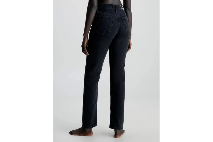 Calvin Klein Mom Γυναικείο Παντελόνι Τζιν Μαύρο