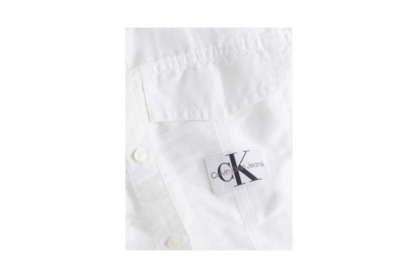 Calvin Klein Γυναικείο Αμάνικο Φόρεμα Mini Λευκό