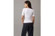 Calvin Klein Slim Ribbed V-Neck Γυναικείο Κοντομάνικο T-Shirt