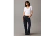 Calvin Klein Slim Ribbed V-Neck Γυναικείο Κοντομάνικο T-Shirt