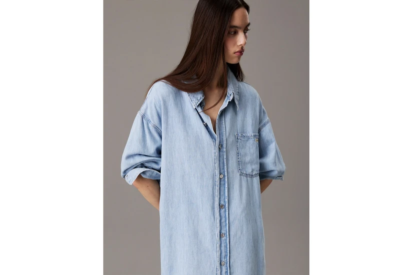 Calvin Klein Γυναικείο Τζιν Φόρεμα Μίνι